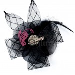 Voaleta pentru decor par cu clema de prindere VTL009BB Neagra Voaleta pentru decor par cu clema de prindere VTL009BB Neagra